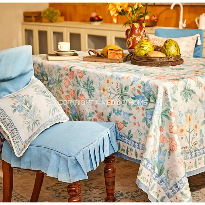 Cream Floral Pillow Cover