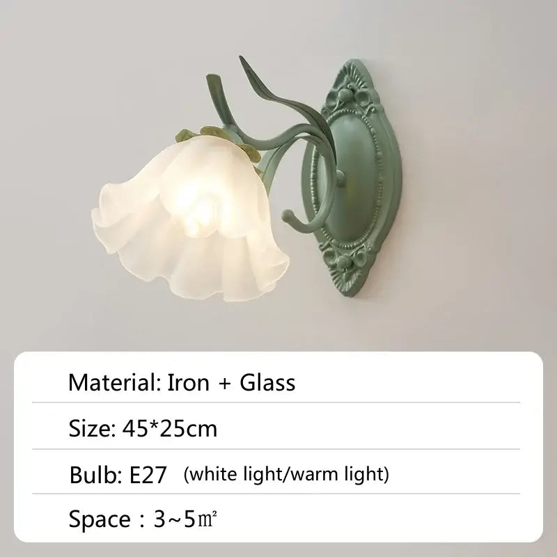 Green Flower Chandelier Light