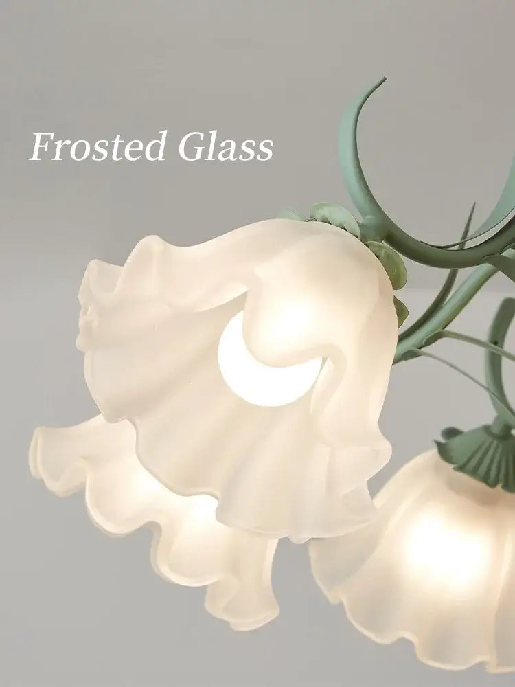 Green Flower Chandelier Light