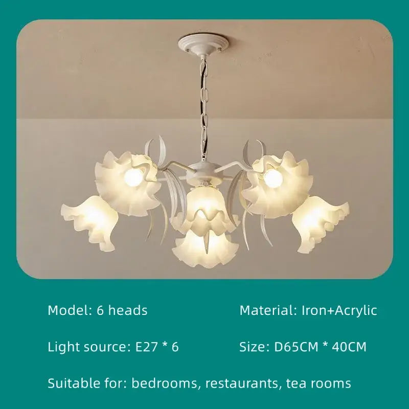 Green Flower Chandelier Light