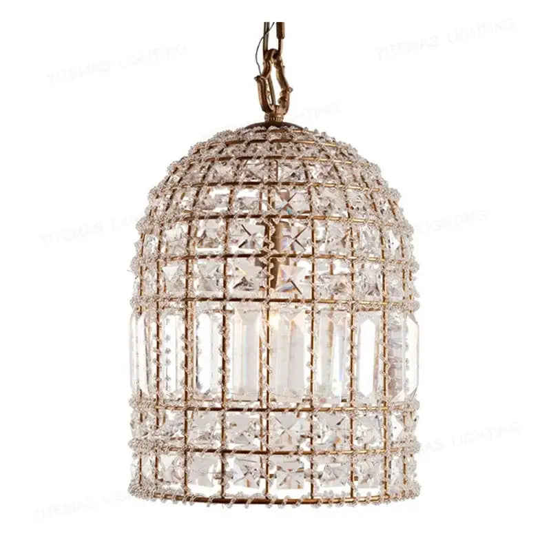 Bronze Crystal Chandelier D30xH43cm Sparkle