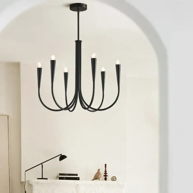 Gold Black Pendant Chandelier