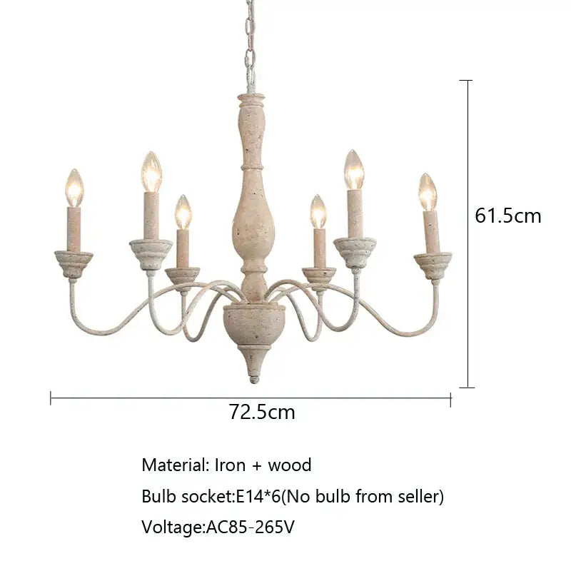 Wooden Vintage Chandelier