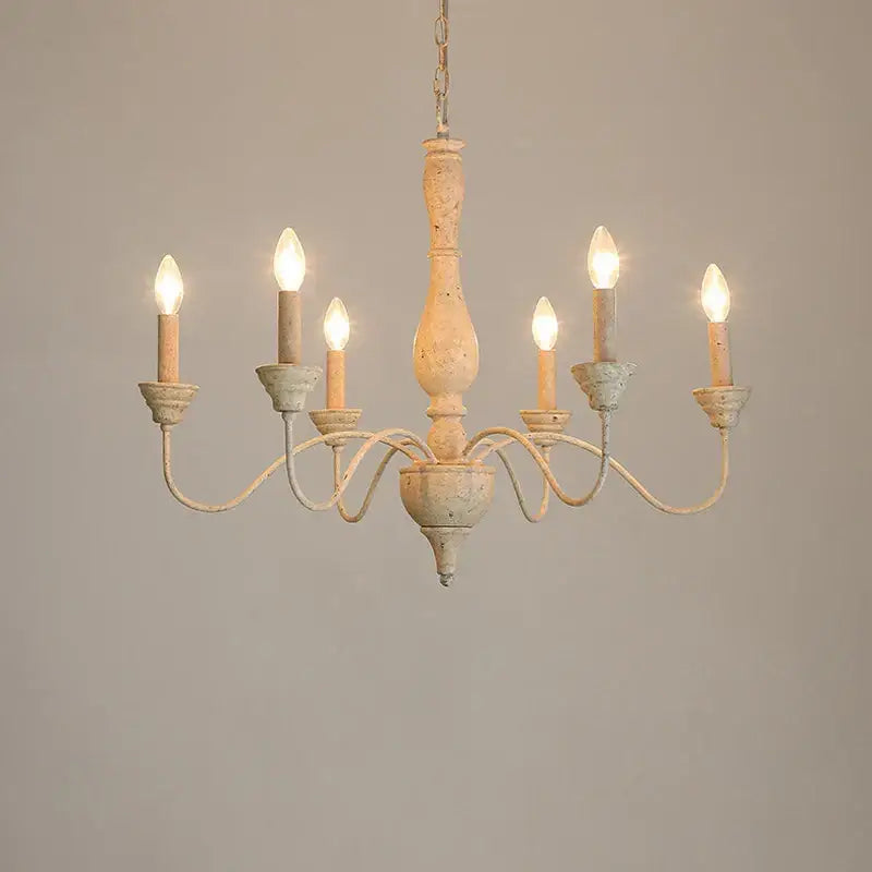 Wooden Vintage Chandelier