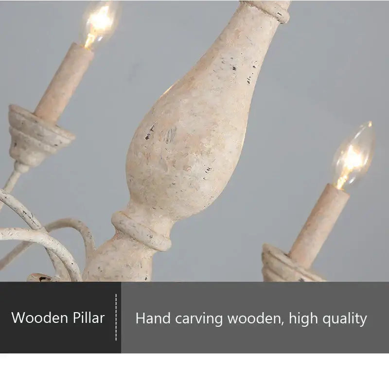 Wooden Vintage Chandelier