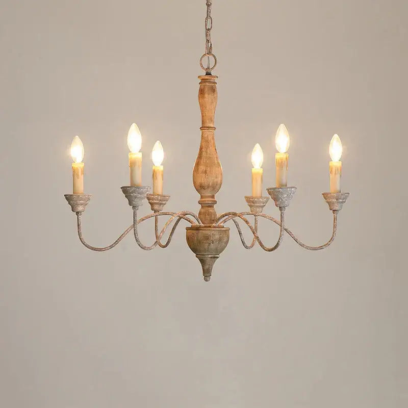 Wooden Vintage Chandelier