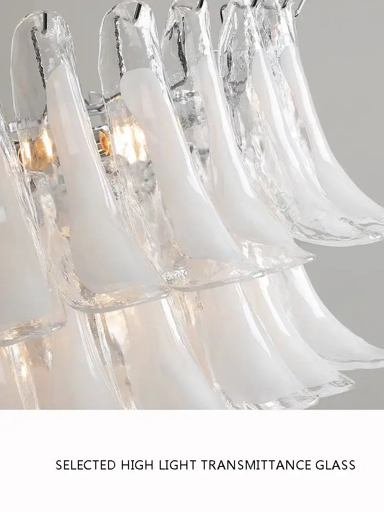 White Glass Polished-Steel Dining Pendant Light
