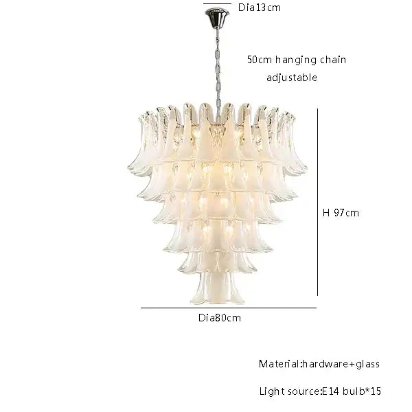 White Glass Polished-Steel Dining Pendant Light