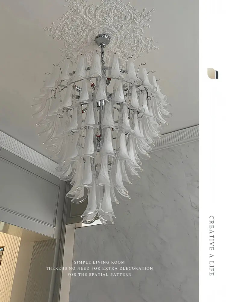 White Glass Polished-Steel Dining Pendant Light