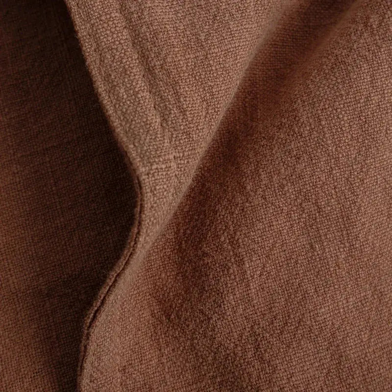 Ivory Grey Linen Pillow Cover