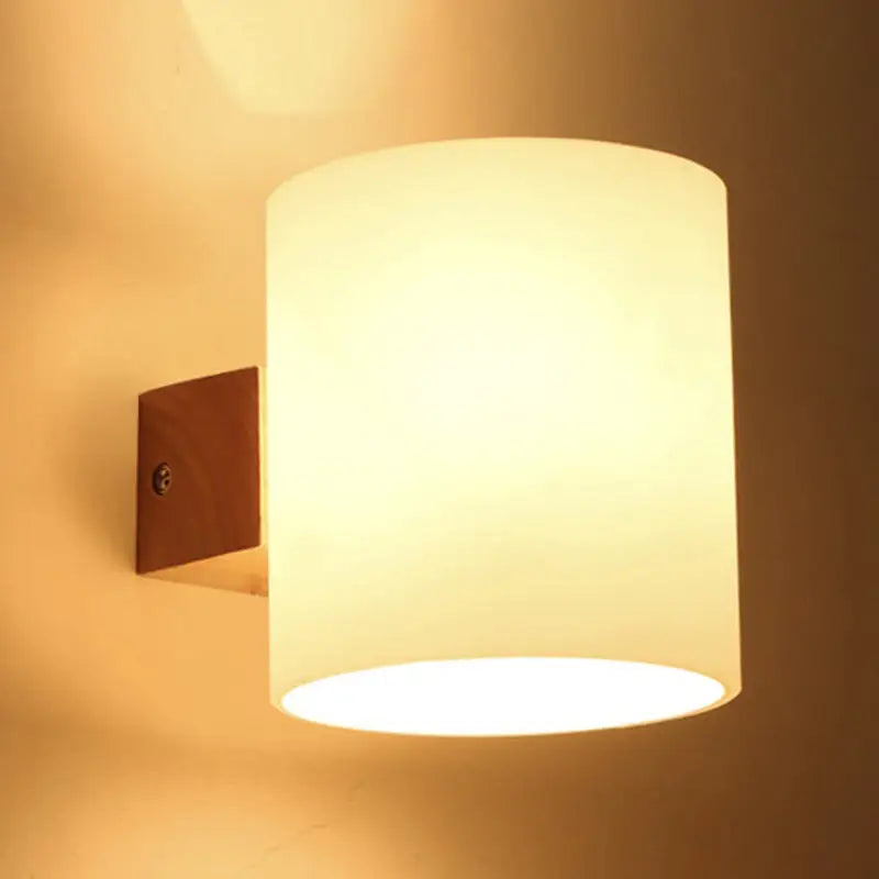 Glass Copper Wall Lamp