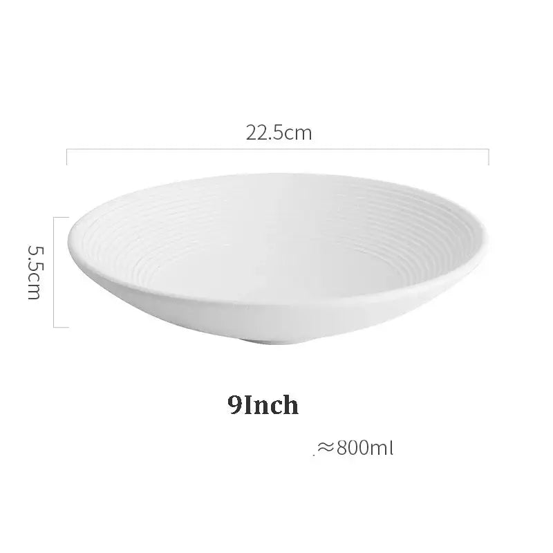 White Ceramic Soup Bowls
