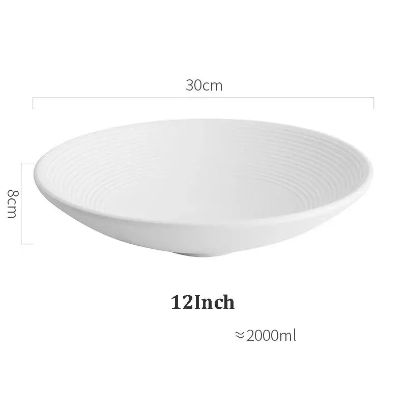 White Ceramic Soup Bowls