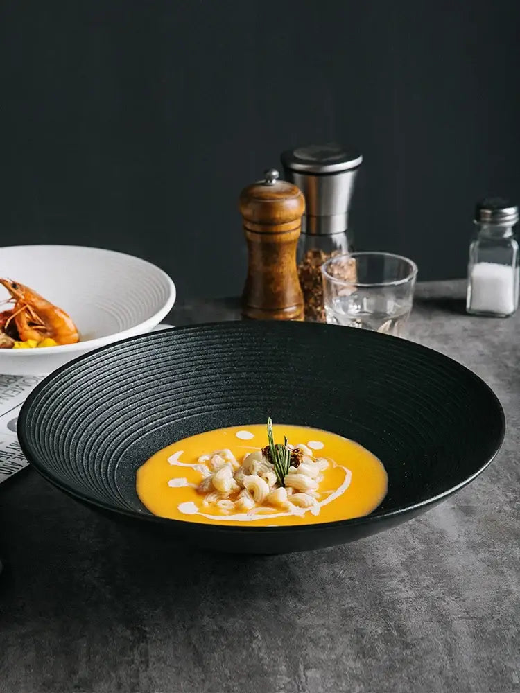 White Ceramic Soup Bowls
