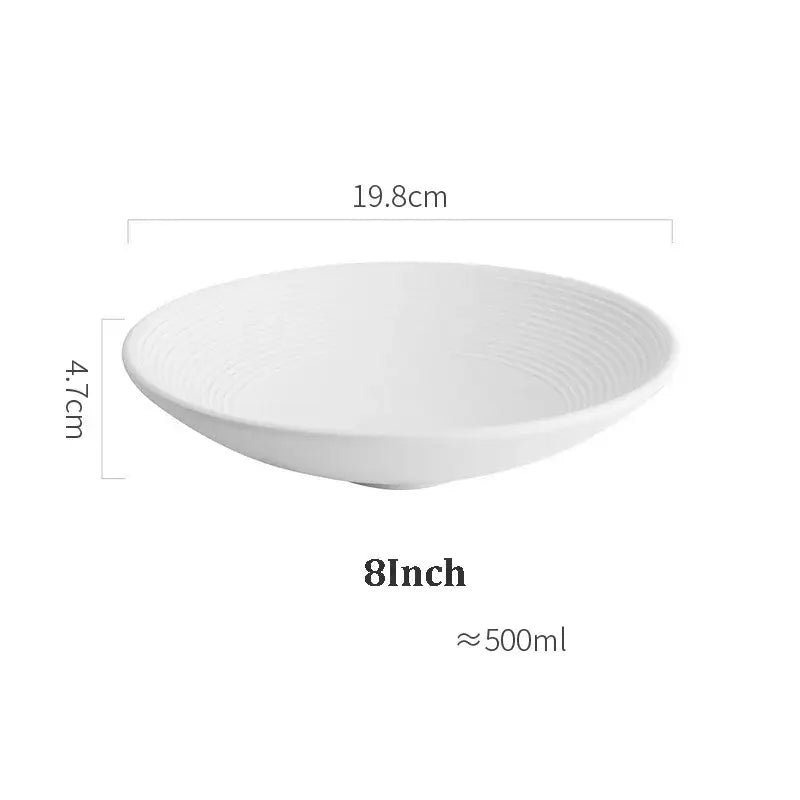 White Ceramic Soup Bowls