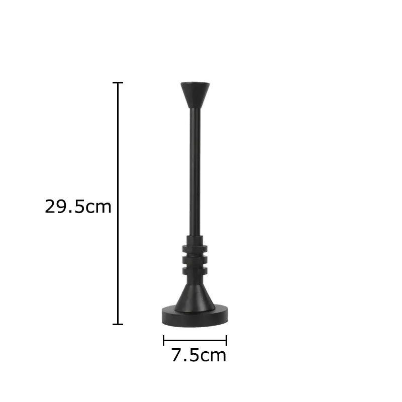 Frosted Metal Candle Holder