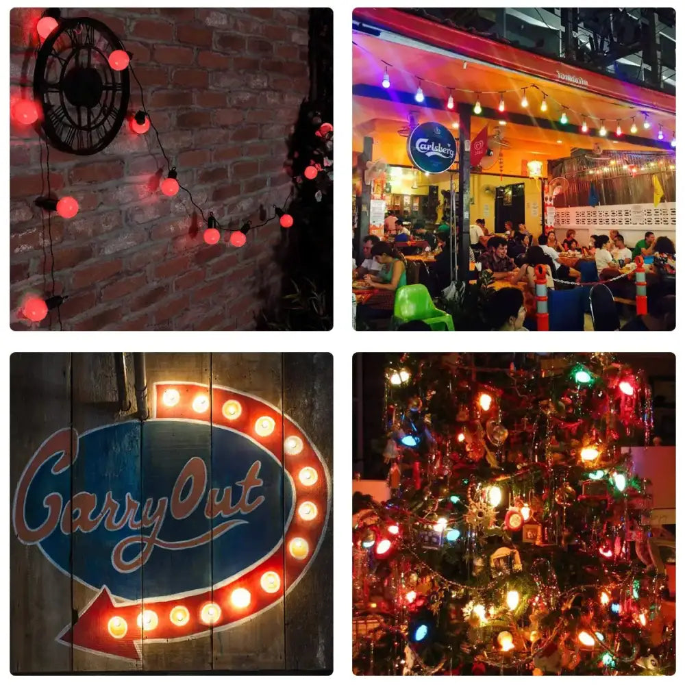 White Globe String Lights