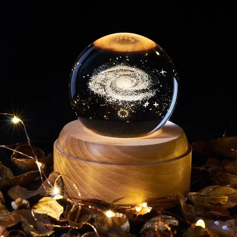 Wooden Crystal Music Box