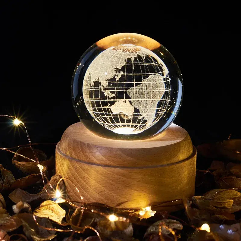 Wooden Crystal Music Box