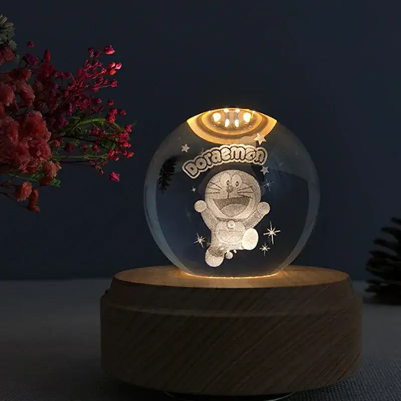 Wooden Crystal Music Box