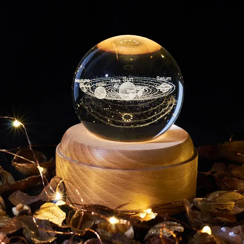 Wooden Crystal Music Box
