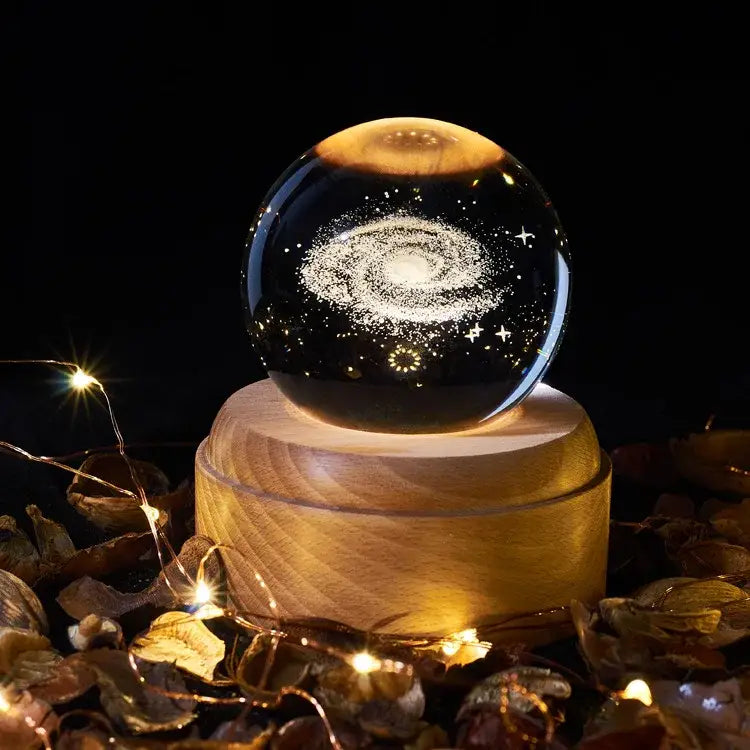 Wooden Crystal Music Box