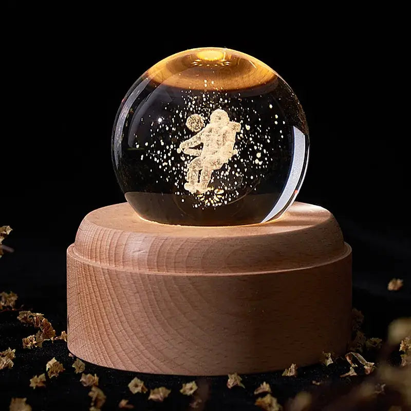 Wooden Crystal Music Box