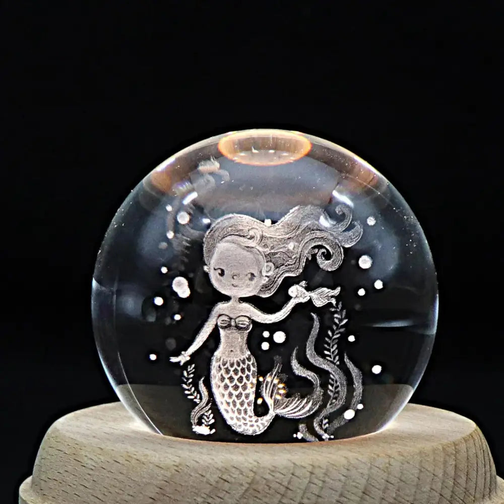 Wooden Crystal Music Box