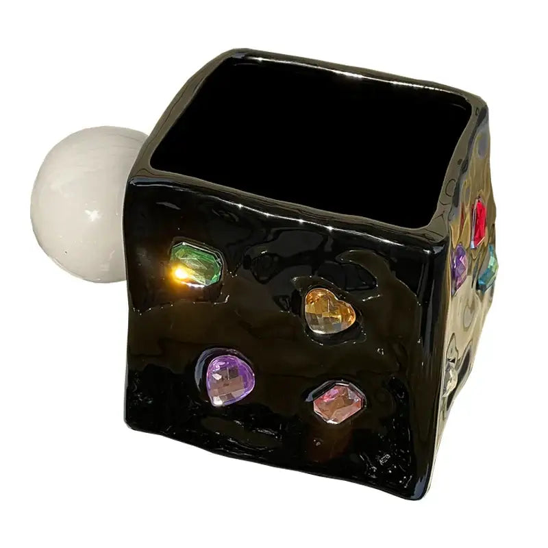 Black Diamond Ceramic Planter