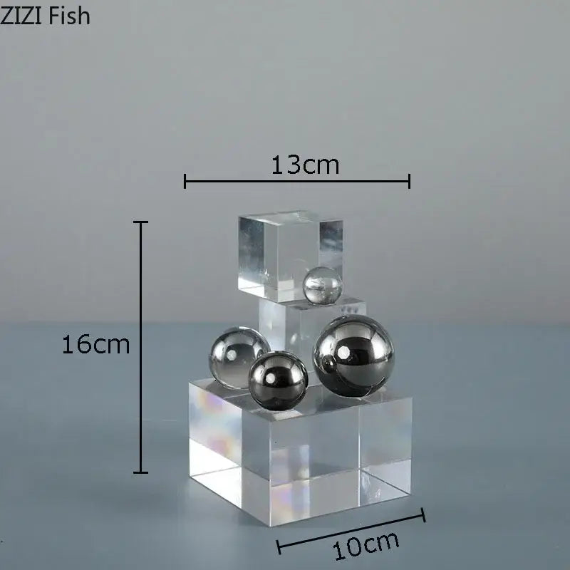 Acrylic Silver Ball Ornament