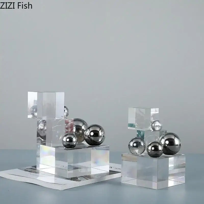 Acrylic Silver Ball Ornament