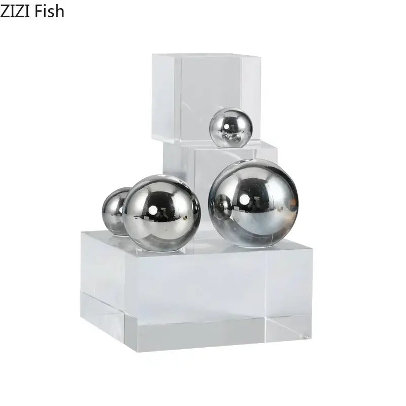 Acrylic Silver Ball Ornament