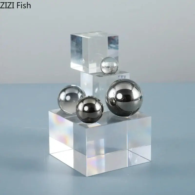 Acrylic Silver Ball Ornament
