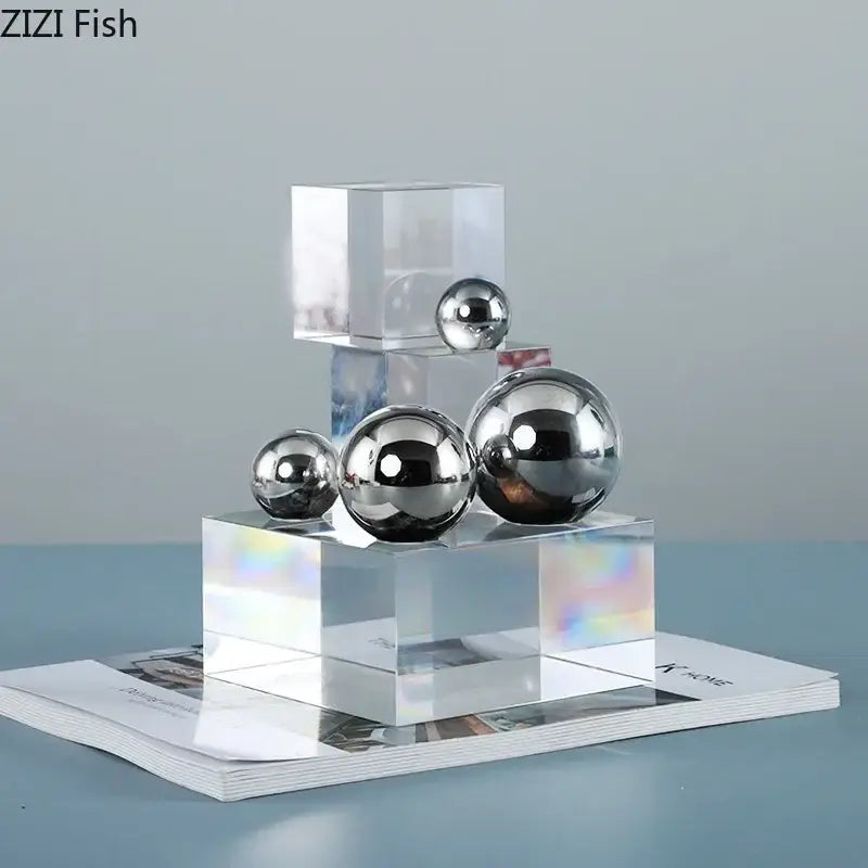 Acrylic Silver Ball Ornament