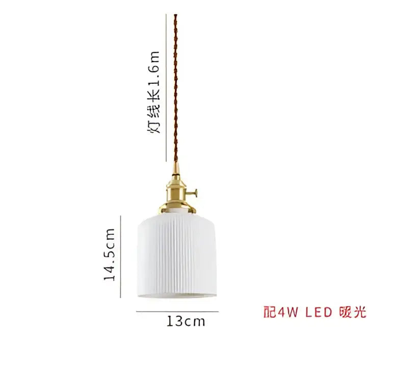 Amber Glass Geometric Pendant Light for Dining