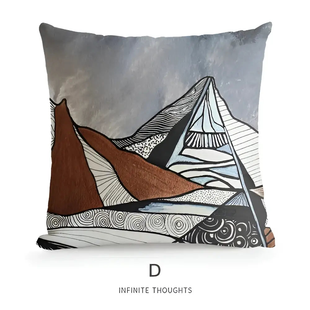 White Portrait Cushion Cover