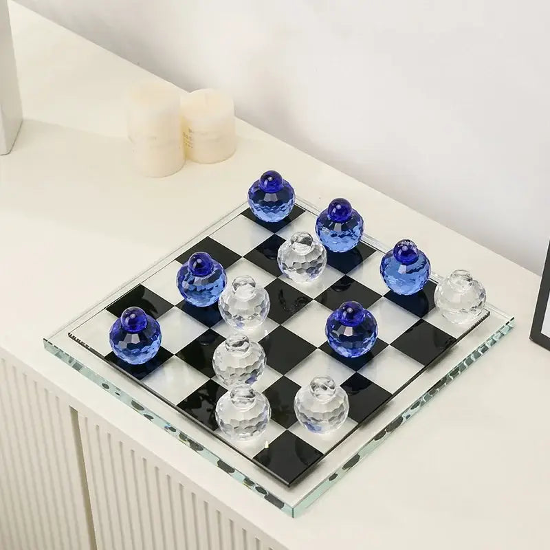 Blue Ceramic Remote Control Bedroom Table Lamp