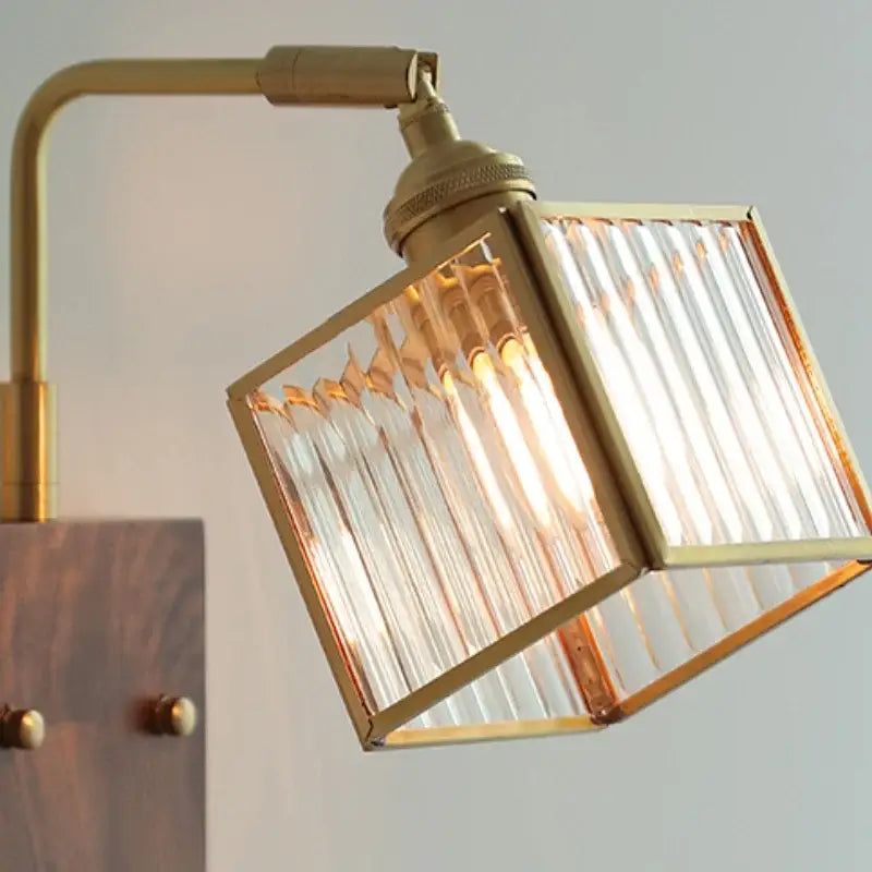 Blue Brass LED Sconce