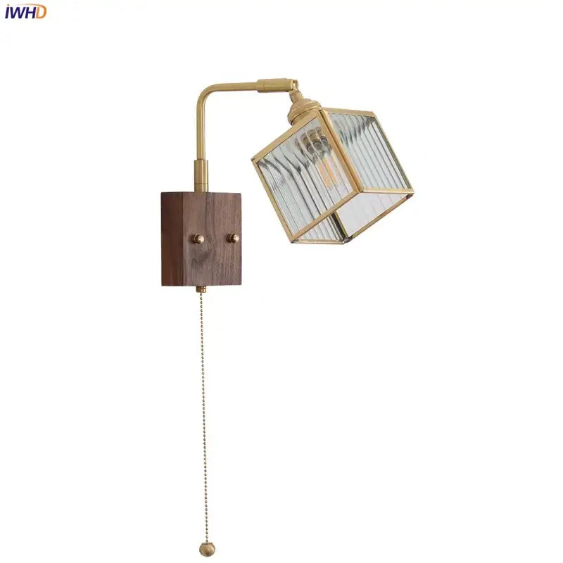 Blue Brass LED Sconce