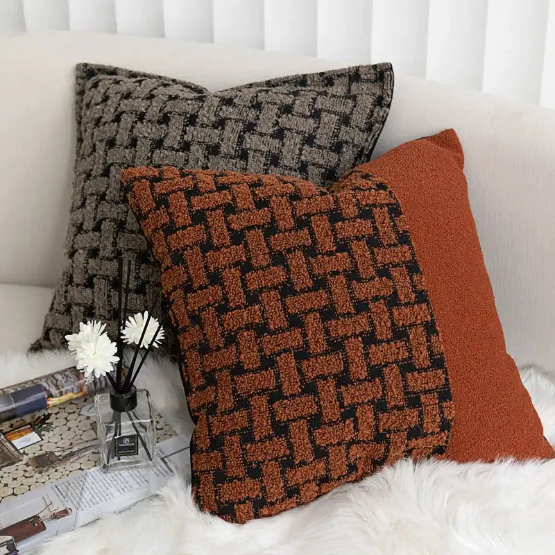 Caramel Velvet Throw Pillow