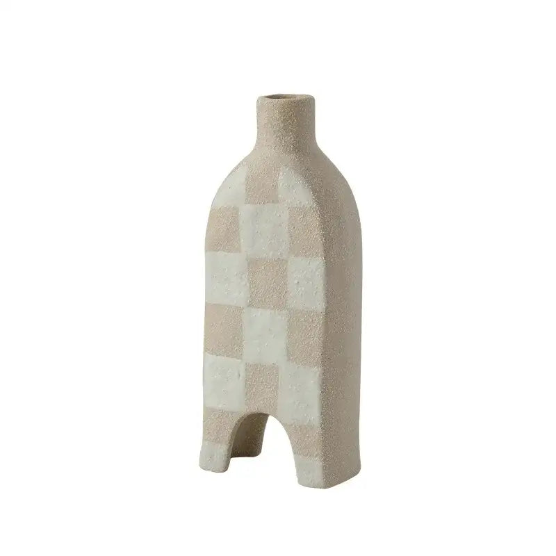 Ceramic Geometric Vase Set