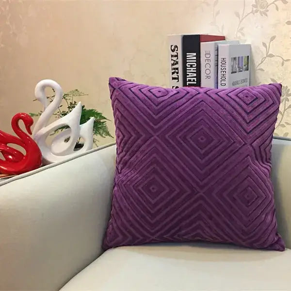 Grey Chenille Cushion Cover