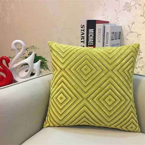 Grey Chenille Cushion Cover