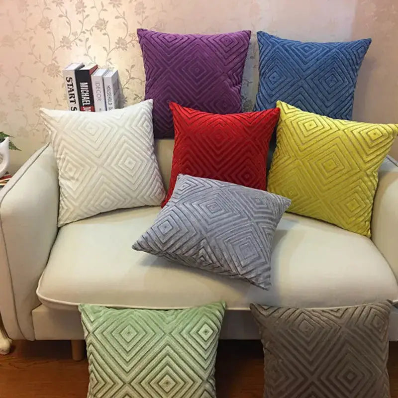 Grey Chenille Cushion Cover