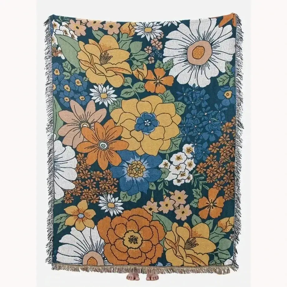 Cotton Geometric Sofa Blanket