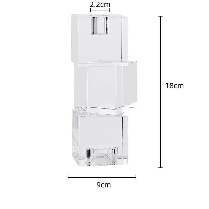 Crystal Glass Candle Holder