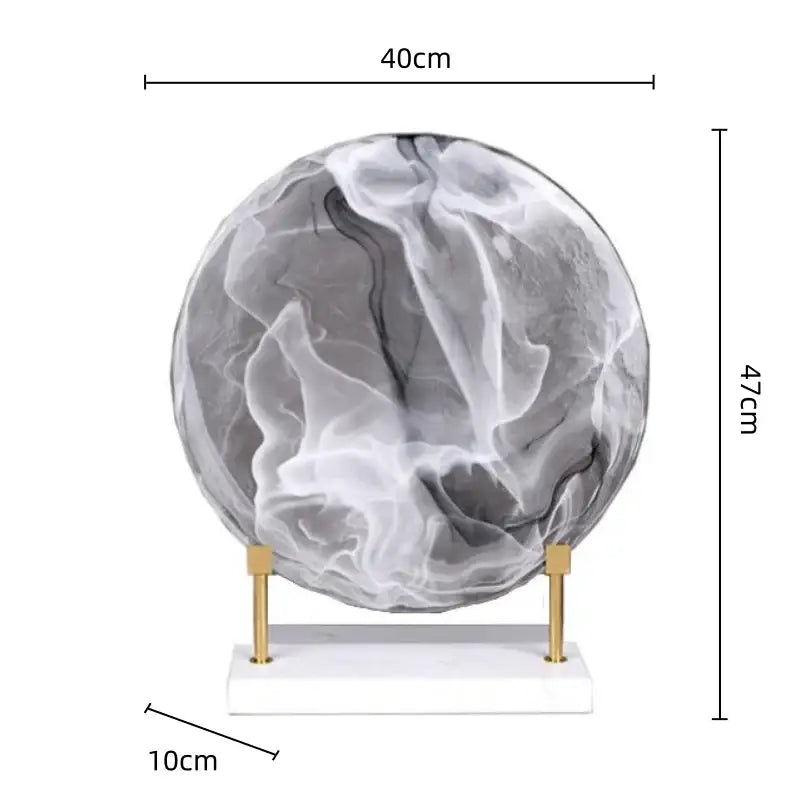 Marble Glass Orb Figurines
