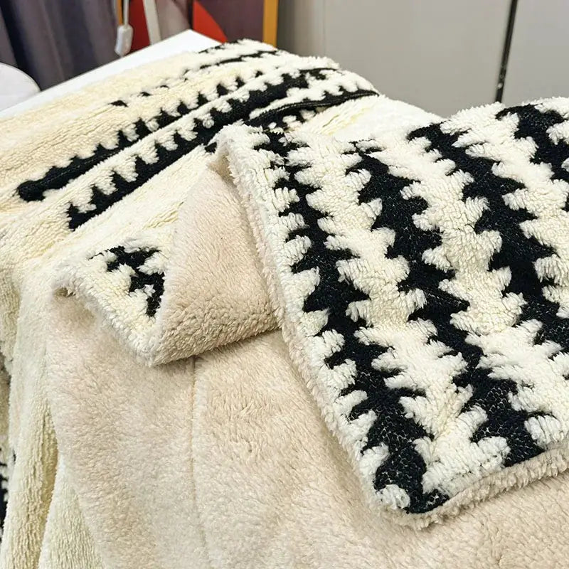 Gray Lamb Fleece Blanket