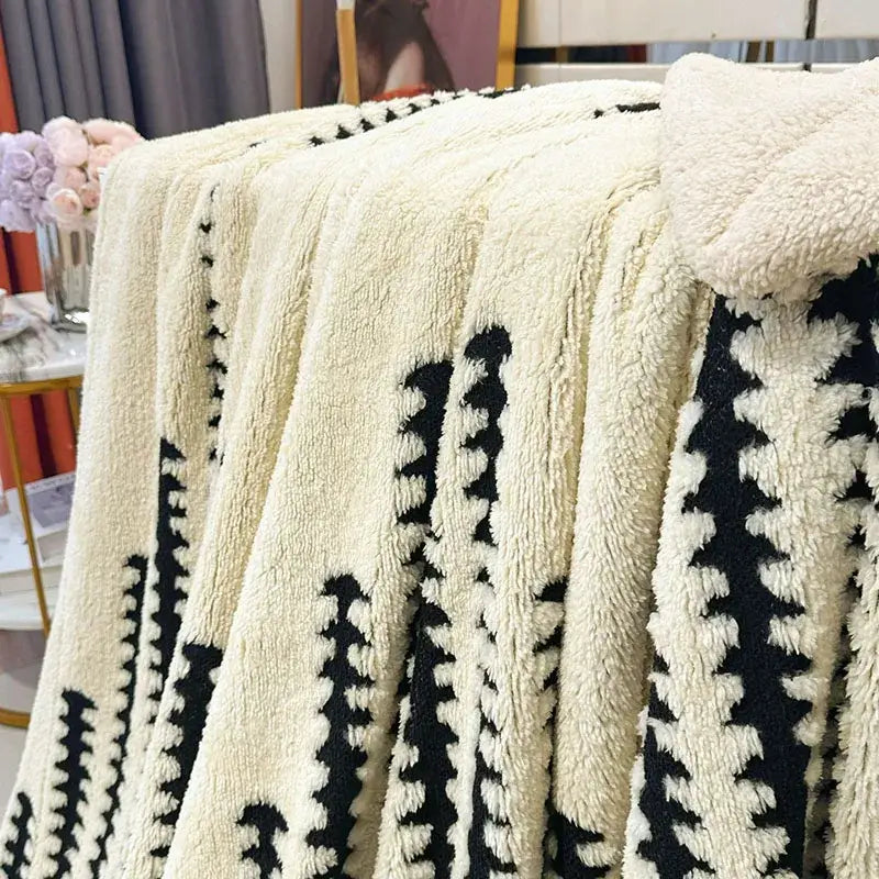 Gray Lamb Fleece Blanket