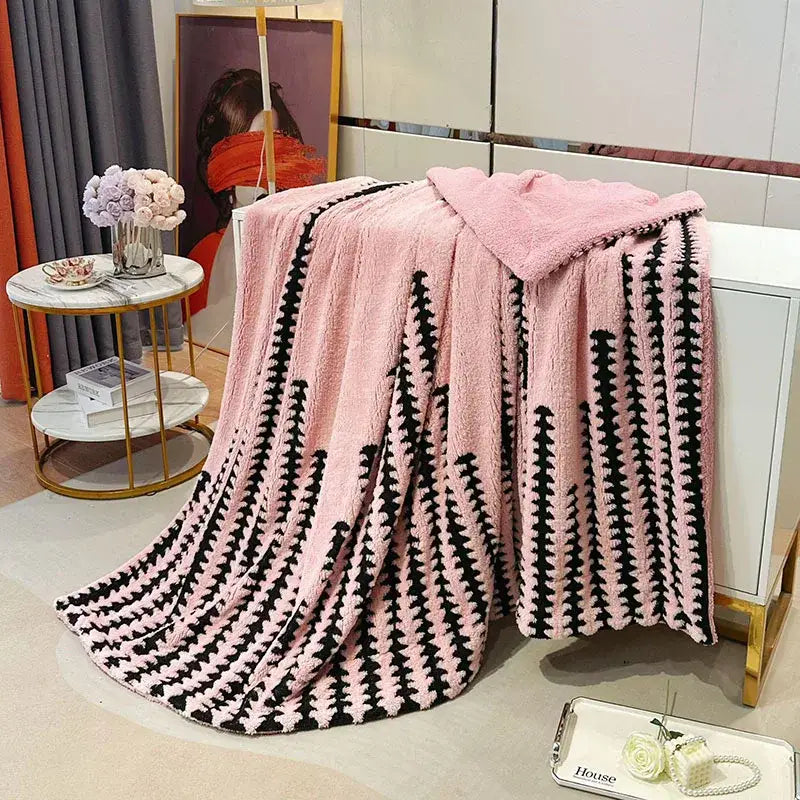 Gray Lamb Fleece Blanket